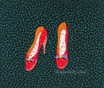 Yayoi Kusama Painting - zapatos 1985 Yayoi Kusama Arte pop minimalismo feminista